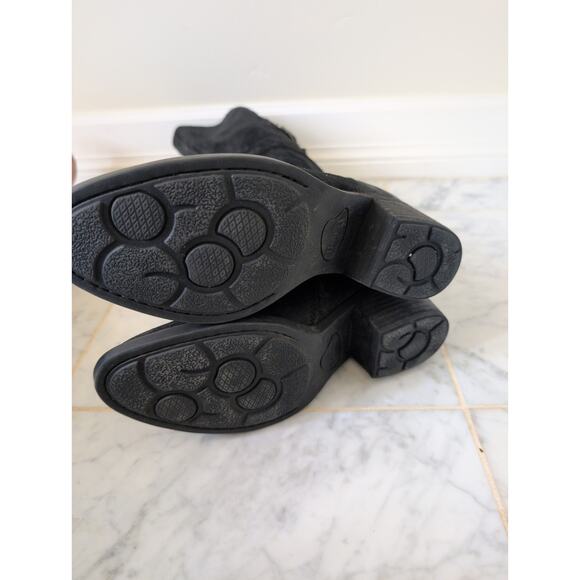 Born Bley Boot Black Suede Size 6.5 - Picture 8 of 8